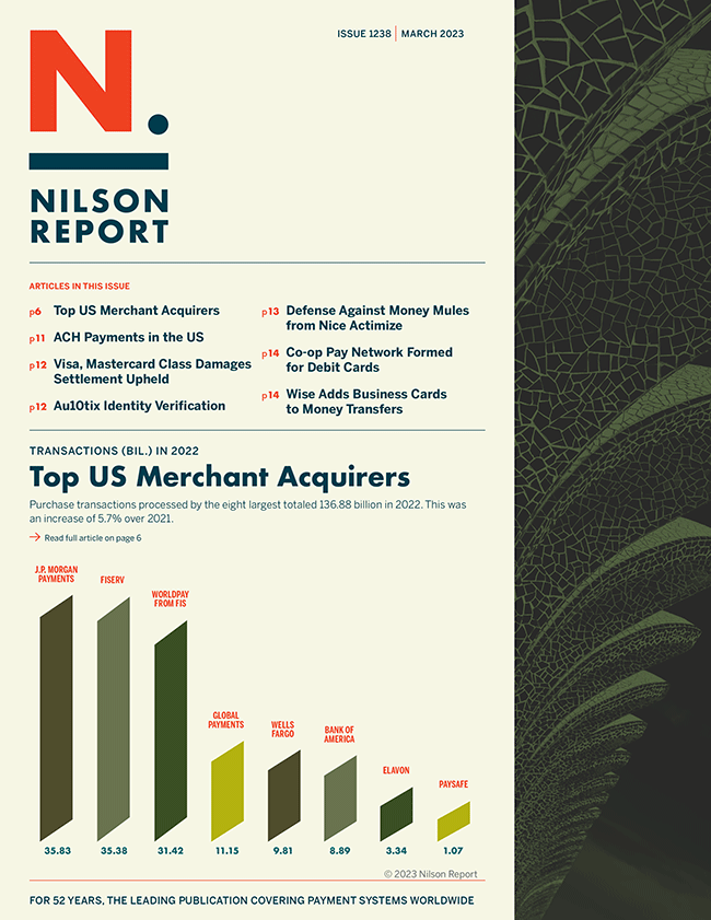 The Nilson Report March 2023 Issue